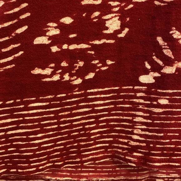 Lucky Brand Maroon Sleeveless Batik Dress Size XL - Picture 6 of 11